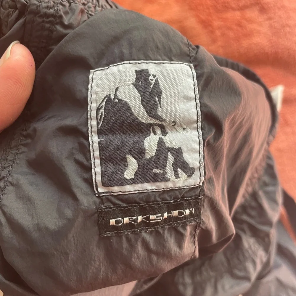 Rick Owens DRKSHDW Black Nylon Drawstring Shorts‎ Men's Size 09 Made in Italy - Picture 6 of 7